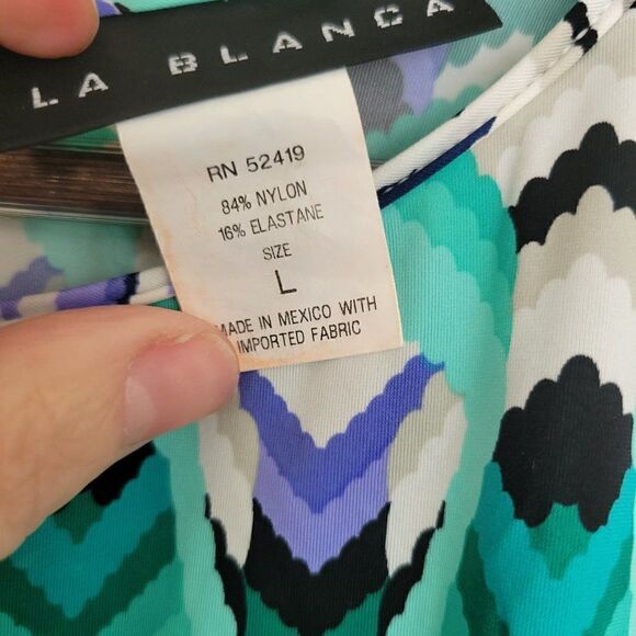 La Blanca  Tunic Swim size L - Picture 2 of 6